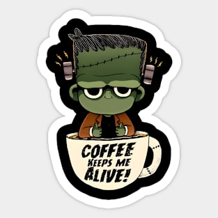 Coffee Keeps Me Alive Sticker